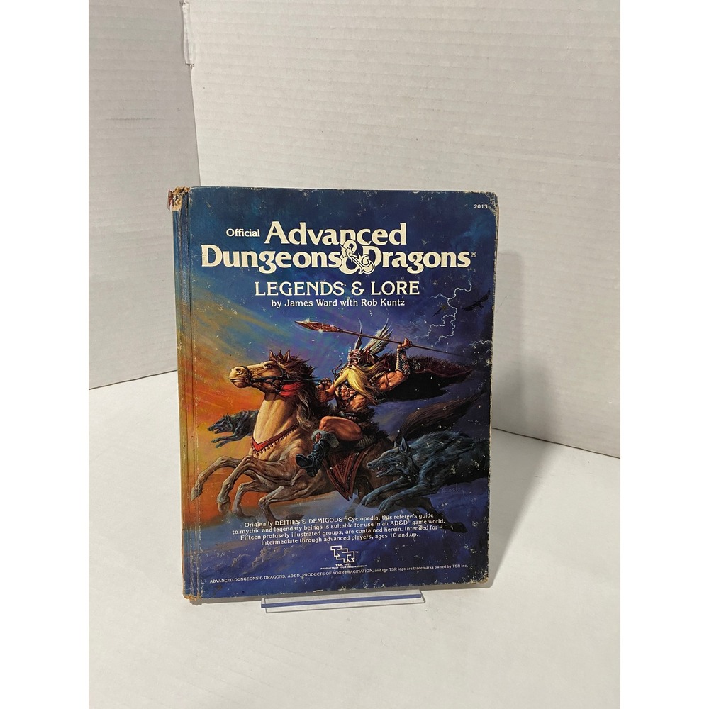 TSR Advanced Dungeons & Dragons Legends & Lore Hardcover Book 1983 Vintage Fair